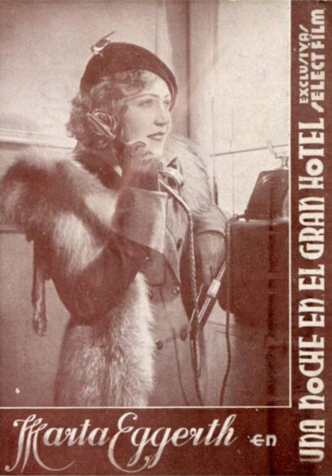 Poster for 'Eine Nacht im Grand Hotel'