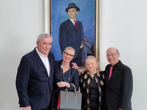 Donation ceremony and unveiling of a portrait of Jan Kiepura
