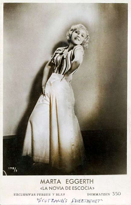 Marta Eggerth in 'La Novia de Escocia'